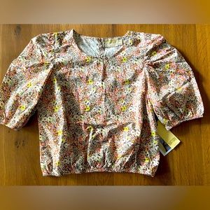 NWT NATION LTD HEIDI BLOUSE - Dear Abby floral print, Small